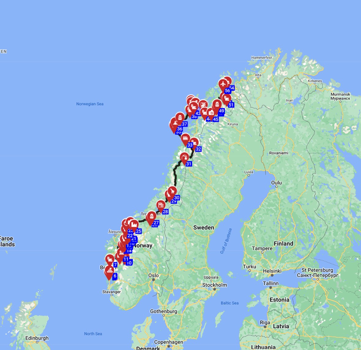 Bergen to Tromso - Norwegian Coastal Odyssey